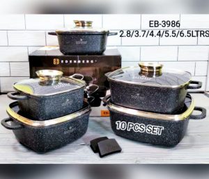 10pcs Edenberg cookware set angular