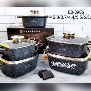10pcs Edenberg cookware set angular