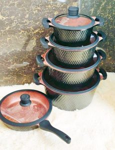 10-piece Tc granite cookware set