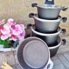 11 pcs Unique granite cookware from WanjaMall