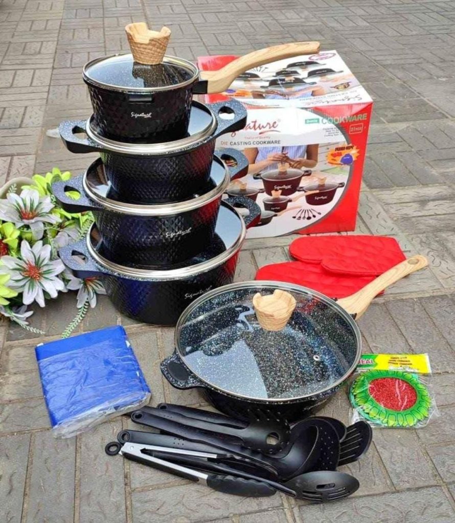 High-quality non-stick cookware sets in Kenya, such as non-stick pots and pans, can last several years with proper care