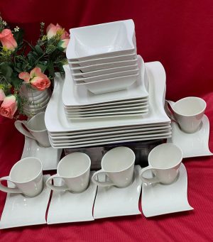 30 Pcs Wavy Dinner sets in kenya from wanjamall