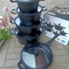 Bosch 11pc Cookware with Silicone lid covers Black