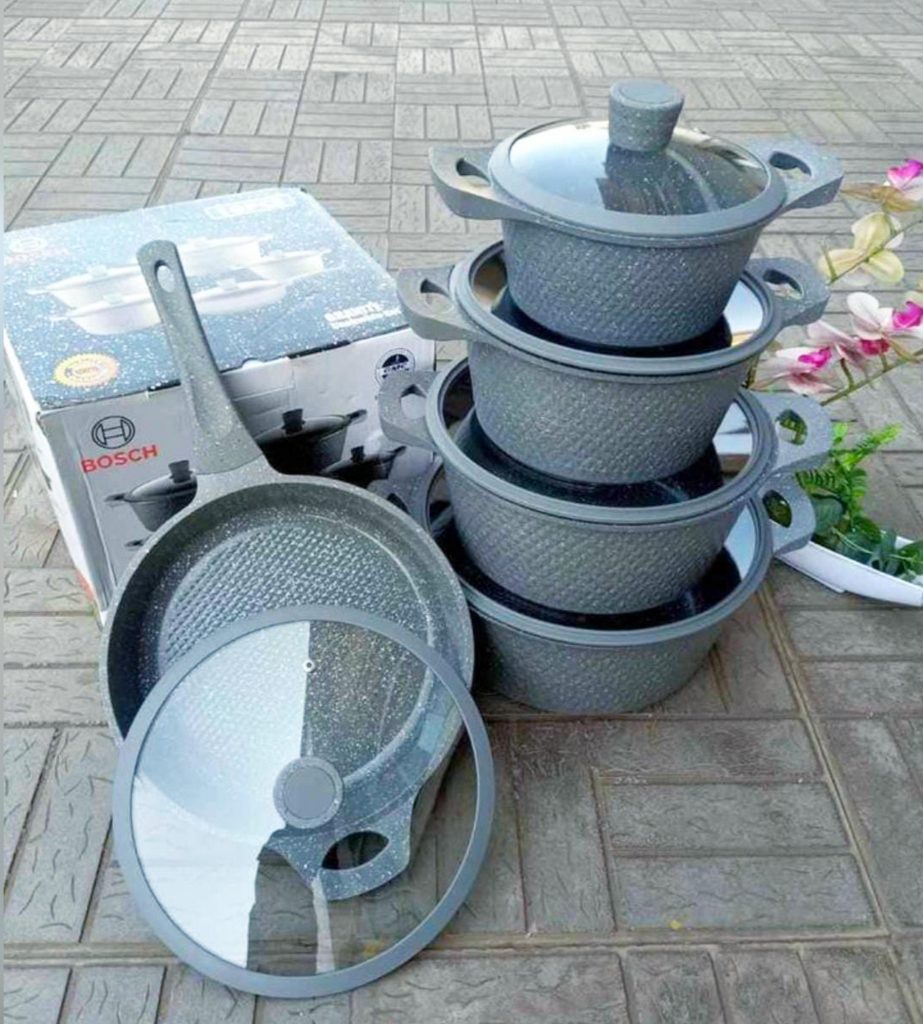 Bosch 11pc Cookware with Silicone Lid Covers