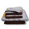 Fitted bedsheets mix and match 6by7 White and Brown