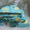 Pure cotton 3pc bedsheets 6by7 Floral Green