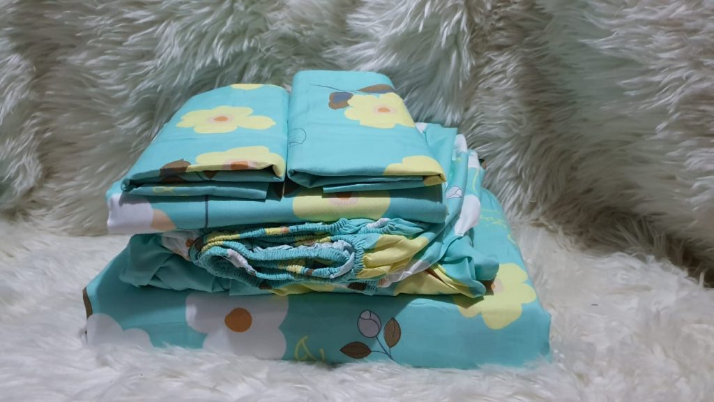 Pure Cotton 3pc Bedsheets