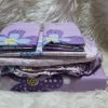 Pure cotton 3pc bedsheets 6by7 Purple