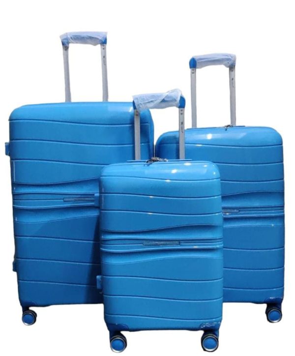 3Pcs Unbreakable Rubber suitcase set Size 27 in kenya from wanjamall