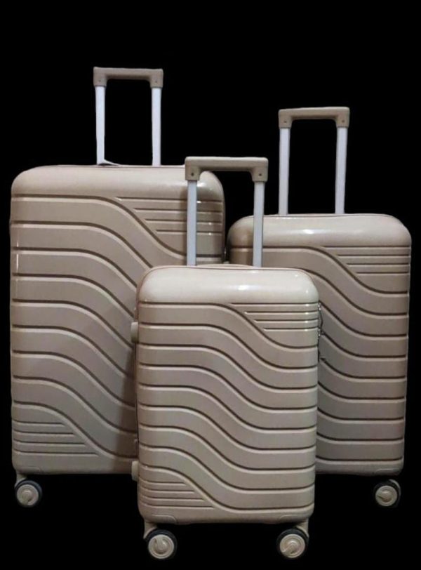 3Pcs Unbreakable Rubber suitcase set Size 26 in kenya from wanjamall