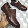 Brown Mens Oxford Premium Leather Laced Up Shoes in Kenya from WanjaMall