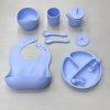 baby blue Silicone baby feeding set in kenya from wanjamall