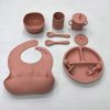 Chocolate Silicone baby feeding set in kenya from wanjamall