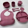 Red Silicone baby feeding set in kenya from wanjamall